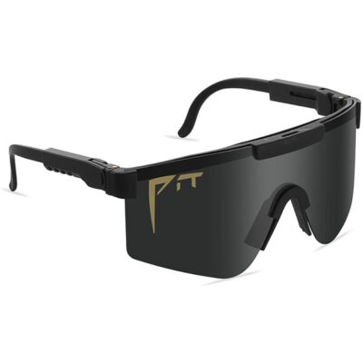 PIT VIPER Gepolariseerde Zonnebril - Fiets Ski Sport Bril Shades UV400 Zwart PIT VIPER Gepolariseerde Zonnebril - Fiets Ski Sport Bril Shades UV400 Zwart