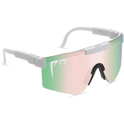 PIT VIPER Gepolariseerde Zonnebril - Fiets Ski Sport Bril Shades UV400 Groen Roze PIT VIPER Gepolariseerde Zonnebril - Fiets Ski Sport Bril Shades UV400 Groen Roze