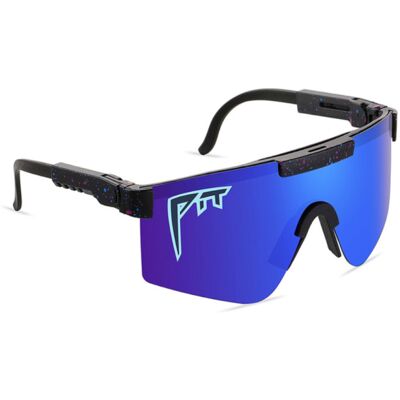 PIT VIPER Gepolariseerde Zonnebril - Fiets Ski Sport Bril Shades UV400 Blauw PIT VIPER Gepolariseerde Zonnebril - Fiets Ski Sport Bril Shades UV400 Blauw
