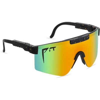 PIT VIPER Gepolariseerde Zonnebril - Fiets Ski Sport Bril Shades UV400 Oranje Groen PIT VIPER Gepolariseerde Zonnebril - Fiets Ski Sport Bril Shades UV400 Oranje Groen