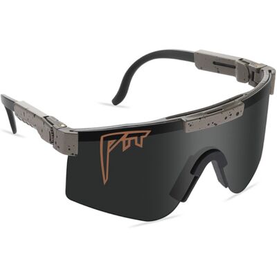 PIT VIPER Gepolariseerde Zonnebril - Fiets Ski Sport Bril Shades UV400 Bruin Zwart PIT VIPER Gepolariseerde Zonnebril - Fiets Ski Sport Bril Shades UV400 Bruin Zwart