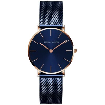 Hannah Martin Dames Horloge - Anoloog Uurwerk Mesh Bandje voor Vrouwen - CL36-WFL Hannah Martin Dames Horloge - Anoloog Uurwerk Mesh Bandje voor Vrouwen - CL36-WFL