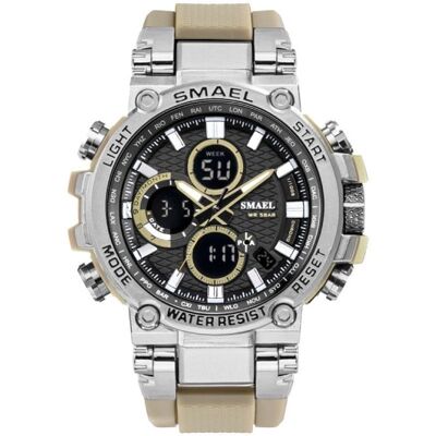 SMAEL Militair Sport Horloge met Digitale Wijzerplaten voor Heren - Multifunctioneel Polshorloge Schokbestendig 5 Bar Waterdicht Legergroen SMAEL Militair Sport Horloge met Digitale Wijzerplaten voor Heren - Multifunctioneel Polshorloge Schokbestendig 5 Bar Waterdicht Legergroen