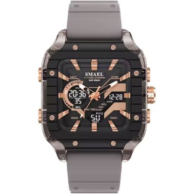 SMAEL 8133 Horloge voor Heren - Multifunctioneel Polshorloge Schokbestendig 5 Bar Waterdicht - Grijs SMAEL 8133 Horloge voor Heren - Multifunctioneel Polshorloge Schokbestendig 5 Bar Waterdicht - Grijs