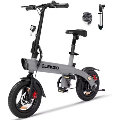 ELEKGO EG01 Urban Elektrische Fiets - 14-inch Wielen - Opvouwbare Smart E-Bike - Grijs ELEKGO EG01 Urban Elektrische Fiets - 14-inch Wielen - Opvouwbare Smart E-Bike - Grijs