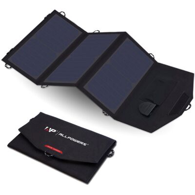 Allpowers Draagbaar Flexibel Zonnepaneel - Zonne-energie Oplader Zon 18V/21W Allpowers Draagbaar Flexibel Zonnepaneel - Zonne-energie Oplader Zon 18V/21W