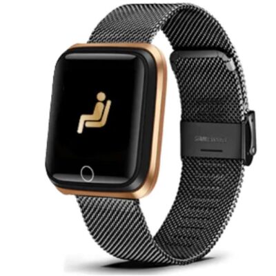 Lige Fashion Sports Smartwatch Fitness Sport Activity Tracker Smartphone Horloge iOS Android iPhone Samsung Huawei Zwart Metaal Lige Fashion Sports Smartwatch Fitness Sport Activity Tracker Smartphone Horloge iOS Android iPhone Samsung Huawei Zwart Metaal