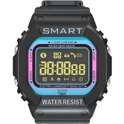 Lokmat MK22 Waterdichte Sport Smartwatch Fitness Activity Tracker Smartphone Horloge iOS Android iPhone Samsung Huawei Blauw Lokmat MK22 Waterdichte Sport Smartwatch Fitness Activity Tracker Smartphone Horloge iOS Android iPhone Samsung Huawei Blauw