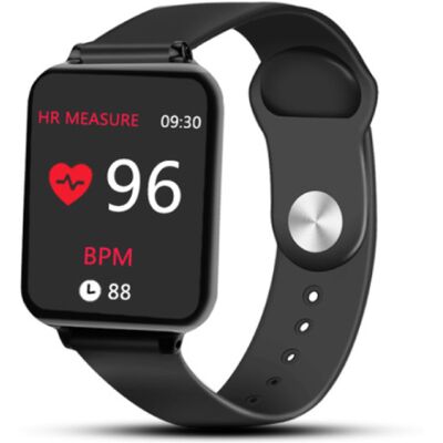 Stuff Certified® B57 Sports Smartwatch Fitness Sport Activity Tracker Hartslagmeter Smartphone Horloge iOS Android iPhone Samsung Huawei Zwart Stuff Certified® B57 Sports Smartwatch Fitness Sport Activity Tracker Hartslagmeter Smartphone Horloge iOS Android iPhone Samsung Huawei Zwart