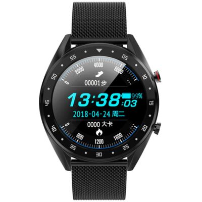Lemfo Sports Smartwatch Fitness Sport Activity Tracker Smartphone Horloge iOS Android iPhone Samsung Huawei Zwart Metaal Lemfo Sports Smartwatch Fitness Sport Activity Tracker Smartphone Horloge iOS Android iPhone Samsung Huawei Zwart Metaal