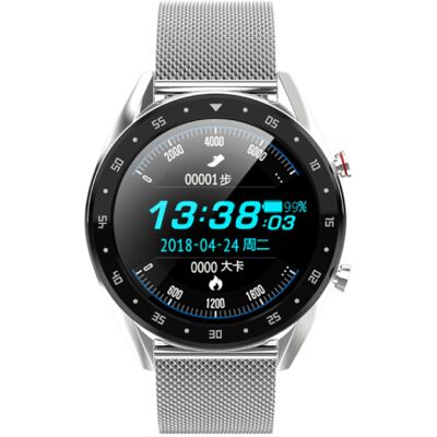 Lemfo Sports Smartwatch Fitness Sport Activity Tracker Smartphone Horloge iOS Android iPhone Samsung Huawei Zilver Metaal Lemfo Sports Smartwatch Fitness Sport Activity Tracker Smartphone Horloge iOS Android iPhone Samsung Huawei Zilver Metaal