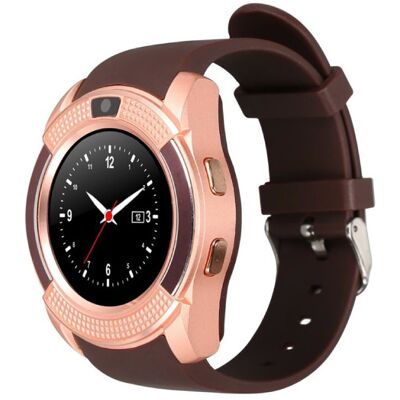 Stuff Certified® Originele V8 Smartwatch HD Smartphone Fitness Sport Activity Tracker Horloge OLED iOS Android iPhone Samsung Huawei Bruin Stuff Certified® Originele V8 Smartwatch HD Smartphone Fitness Sport Activity Tracker Horloge OLED iOS Android iPhone Samsung Huawei Bruin
