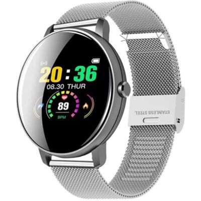 Lige Q5 Plus Sports Smartwatch Fitness Sport Activity Tracker Smartphone Horloge iOS Android iPhone Samsung Huawei Zilver Metaal Lige Q5 Plus Sports Smartwatch Fitness Sport Activity Tracker Smartphone Horloge iOS Android iPhone Samsung Huawei Zilver Metaal