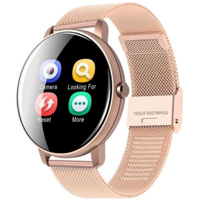 Lige Q5 Plus Sports Smartwatch Fitness Sport Activity Tracker Smartphone Horloge iOS Android iPhone Samsung Huawei Rose Gold Metaal Lige Q5 Plus Sports Smartwatch Fitness Sport Activity Tracker Smartphone Horloge iOS Android iPhone Samsung Huawei Rose Gold Metaal