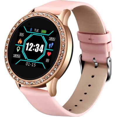 Lige Fashion Sports Smartwatch Fitness Sport Activity Tracker Smartphone Horloge iOS Android - Roze Lige Fashion Sports Smartwatch Fitness Sport Activity Tracker Smartphone Horloge iOS Android - Roze