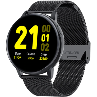 Torntisc Sport Smartwatch Smartband Smartphone Fitness Activity Tracker Horloge iOS / Android Zwart Staal Torntisc Sport Smartwatch Smartband Smartphone Fitness Activity Tracker Horloge iOS / Android Zwart Staal