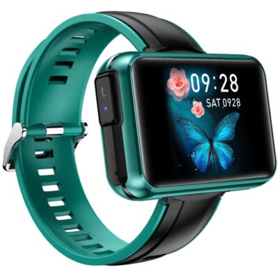 Lemfo T91 Smartwatch Breed Display met Draadloze Oortjes - 1.4 Inch Scherm - Smartband Fitness Tracker Sport Activity Horloge iOS Android Groen Lemfo T91 Smartwatch Breed Display met Draadloze Oortjes - 1.4 Inch Scherm - Smartband Fitness Tracker Sport Activity Horloge iOS Android Groen