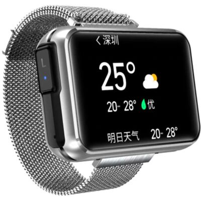 Lemfo T91 Smartwatch Breed Display met Draadloze Oortjes - 1.4 Inch Scherm - Smartband Fitness Tracker Sport Activity Horloge iOS Android Zilver Lemfo T91 Smartwatch Breed Display met Draadloze Oortjes - 1.4 Inch Scherm - Smartband Fitness Tracker Sport Activity Horloge iOS Android Zilver