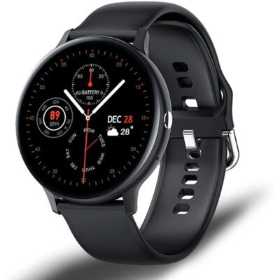 Lige Sport Smartwatch - Silicoon Bandje Fitness Activity Tracker Horloge Android - Zwart Lige Sport Smartwatch - Silicoon Bandje Fitness Activity Tracker Horloge Android - Zwart