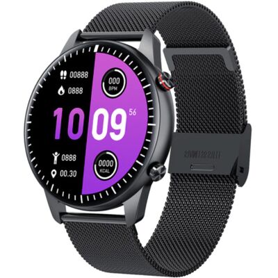 Madococo 2021 Sport Smartwatch - Staal Bandje Fitness Activity Tracker Horloge Android - Zwart Madococo 2021 Sport Smartwatch - Staal Bandje Fitness Activity Tracker Horloge Android - Zwart
