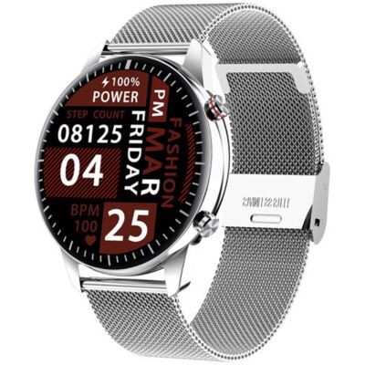 Madococo 2021 Sport Smartwatch - Staal Bandje Fitness Activity Tracker Horloge Android - Zilver Madococo 2021 Sport Smartwatch - Staal Bandje Fitness Activity Tracker Horloge Android - Zilver
