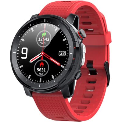 Melanda Sport Smartwatch met Hartslagmeter - Fitness Sport Activity Tracker Siliconen Bandje Horloge iOS Android Rood Melanda Sport Smartwatch met Hartslagmeter - Fitness Sport Activity Tracker Siliconen Bandje Horloge iOS Android Rood