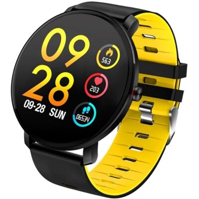 Melanda Sport Smartwatch IP68 - Fitness Sport Activity Tracker Siliconen Bandje Horloge iOS Android Geel Melanda Sport Smartwatch IP68 - Fitness Sport Activity Tracker Siliconen Bandje Horloge iOS Android Geel