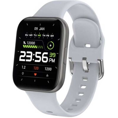 COLMI P8 SE Plus Smartwatch Smartband Smartphone Fitness Sport Activity Tracker Horloge IP68 iOS iPhone Android Siliconen Bandje Grijs COLMI P8 SE Plus Smartwatch Smartband Smartphone Fitness Sport Activity Tracker Horloge IP68 iOS iPhone Android Siliconen Bandje Grijs