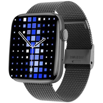 Sanlepus 1.8" Smartwatch - Mesh Bandje Fitness Sport Activity Tracker Horloge GPS Voice Assistant Android Zwart Sanlepus 1.8" Smartwatch - Mesh Bandje Fitness Sport Activity Tracker Horloge GPS Voice Assistant Android Zwart