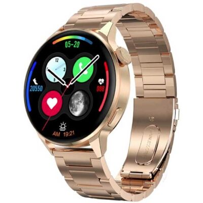SACOSDING Smartwatch Fitness Sport Activity Tracker Horloge - NFC / ECG / GPS / IP68 - Metaal Bandje Goud SACOSDING Smartwatch Fitness Sport Activity Tracker Horloge - NFC / ECG / GPS / IP68 - Metaal Bandje Goud