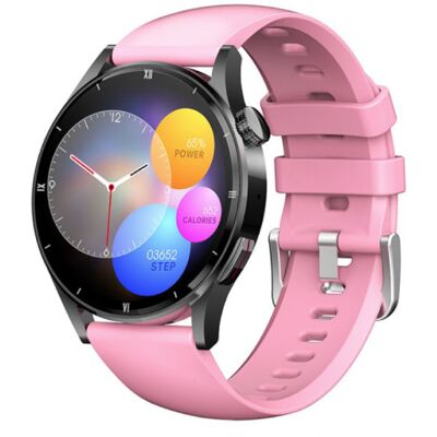 Lige Smartwatch met Lichaamstemperatuur, Bloeddrukmeter en Zuurstofmeter - Fitness Sport Activity Tracker Horloge iOS Android - Silicoon Bandje Roze Lige Smartwatch met Lichaamstemperatuur, Bloeddrukmeter en Zuurstofmeter - Fitness Sport Activity Tracker Horloge iOS Android - Silicoon Bandje Roze