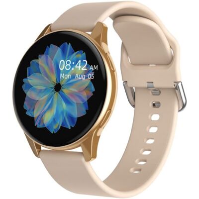 Lige Smartwatch met Hartmonitor en Zuurstofmeter - Fitness Sport Activity Tracker Horloge - Silicoon Bandje Goud Lige Smartwatch met Hartmonitor en Zuurstofmeter - Fitness Sport Activity Tracker Horloge - Silicoon Bandje Goud