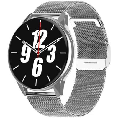 Lige Smartwatch met Hartmonitor en Zuurstofmeter - Fitness Sport Activity Tracker Horloge - Mesh Bandje Zilver Lige Smartwatch met Hartmonitor en Zuurstofmeter - Fitness Sport Activity Tracker Horloge - Mesh Bandje Zilver