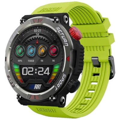 Lokmat Zeus 5 Pro Smartwatch - Slaapmonitor Hartslag Zuurstof Sport Activity Tracker Waterdicht Groen Lokmat Zeus 5 Pro Smartwatch - Slaapmonitor Hartslag Zuurstof Sport Activity Tracker Waterdicht Groen