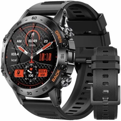 Lige Smartwatch - Gezondheid Monitor Sport Tracker Horloge iOS Android - Silicoon Bandje - Zwart Lige Smartwatch - Gezondheid Monitor Sport Tracker Horloge iOS Android - Silicoon Bandje - Zwart