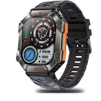 Xiaomi Halo Smartwatch - Silicoon Bandje - 2" Display - Hartslag Zuurstof Sport Tracker Horloge - Zwart Camo Xiaomi Halo Smartwatch - Silicoon Bandje - 2" Display - Hartslag Zuurstof Sport Tracker Horloge - Zwart Camo
