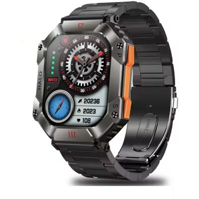 Xiaomi Halo Smartwatch - Staal Bandje - 2" Display - Hartslag Zuurstof Sport Tracker Horloge - Zwart Xiaomi Halo Smartwatch - Staal Bandje - 2" Display - Hartslag Zuurstof Sport Tracker Horloge - Zwart