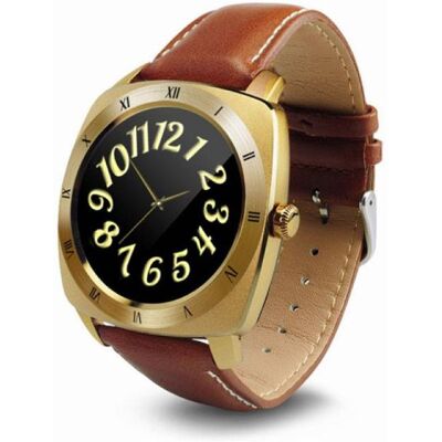 Stuff Certified® Originele DM88 Smartwatch Smartphone Fitness Sport Activity Tracker Horloge OLED Android iOS iPhone Samsung Huawei Goud Leer Stuff Certified® Originele DM88 Smartwatch Smartphone Fitness Sport Activity Tracker Horloge OLED Android iOS iPhone Samsung Huawei Goud Leer