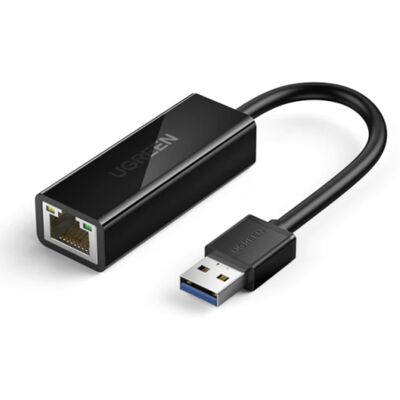 UGREEN USB naar Ethernet Poort Adapter - 1000Mbps Data Overdracht Converter Hoogwaardig ABS Zwart UGREEN USB naar Ethernet Poort Adapter - 1000Mbps Data Overdracht Converter Hoogwaardig ABS Zwart