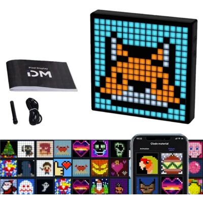 Shustar 16x16 LED Pixel Display - Aanpasbaar Programmeerbaar RGB Licht Scherm Shustar 16x16 LED Pixel Display - Aanpasbaar Programmeerbaar RGB Licht Scherm