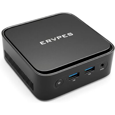 Ervpes E1 Mini Desktop PC - 8GB RAM / 256GB ROM - AMD Ryzen 3 - M.2 SSD / WiFi 5 / BT5.2 - Windows 11 Pro - Zwart Ervpes E1 Mini Desktop PC - 8GB RAM / 256GB ROM - AMD Ryzen 3 - M.2 SSD / WiFi 5 / BT5.2 - Windows 11 Pro - Zwart