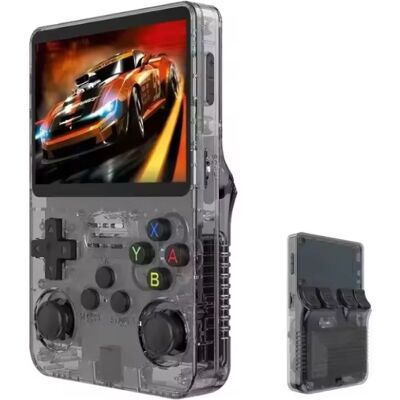 R36S Retro Video Game Console - 64GB Opslagruimte - 3,5 Inch IPS Display - Mini Draagbare Gamepad - Linux Systeem - Zwart R36S Retro Video Game Console - 64GB Opslagruimte - 3,5 Inch IPS Display - Mini Draagbare Gamepad - Linux Systeem - Zwart