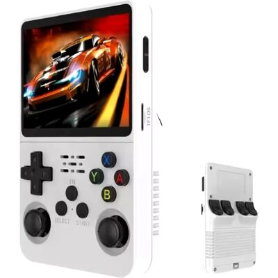 R36S Retro Video Game Console - 128GB Opslagruimte - 3,5 Inch IPS Display - Mini Draagbare Gamepad - Linux Systeem - Wit R36S Retro Video Game Console - 128GB Opslagruimte - 3,5 Inch IPS Display - Mini Draagbare Gamepad - Linux Systeem - Wit