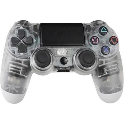 Stuff Certified® Gaming Controller voor PlayStation 4 - PS4 Bluetooth Gamepad met Vibratie Transparant Stuff Certified® Gaming Controller voor PlayStation 4 - PS4 Bluetooth Gamepad met Vibratie Transparant