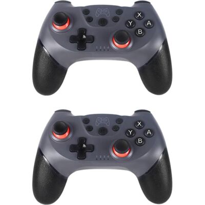 Stuff Certified® 2-Pack Gaming Controller voor Nintendo Switch - NS Bluetooth Gamepad met Vibratie Grijs Stuff Certified® 2-Pack Gaming Controller voor Nintendo Switch - NS Bluetooth Gamepad met Vibratie Grijs