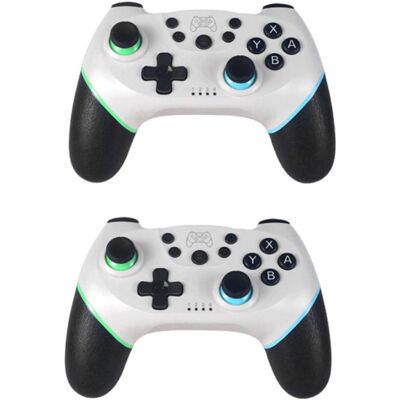 Stuff Certified® 2-Pack Gaming Controller voor Nintendo Switch - NS Bluetooth Gamepad met Vibratie Wit Stuff Certified® 2-Pack Gaming Controller voor Nintendo Switch - NS Bluetooth Gamepad met Vibratie Wit