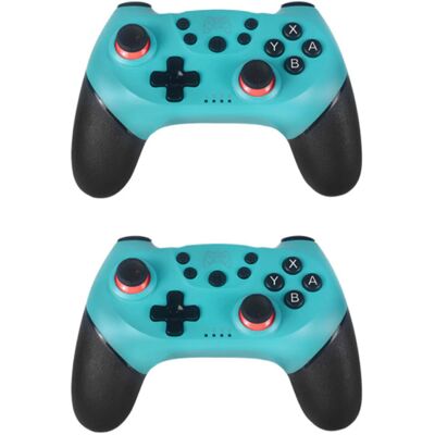 Stuff Certified® 2-Pack Gaming Controller voor Nintendo Switch - NS Bluetooth Gamepad met Vibratie Blauw Stuff Certified® 2-Pack Gaming Controller voor Nintendo Switch - NS Bluetooth Gamepad met Vibratie Blauw