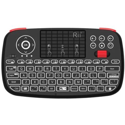 Stuff Certified® i4 Mini Verlicht Draadloos Toetsenbord - QWERTY 2.4GHz voor Mediaspeler Windows MacOS Android Stuff Certified® i4 Mini Verlicht Draadloos Toetsenbord - QWERTY 2.4GHz voor Mediaspeler Windows MacOS Android
