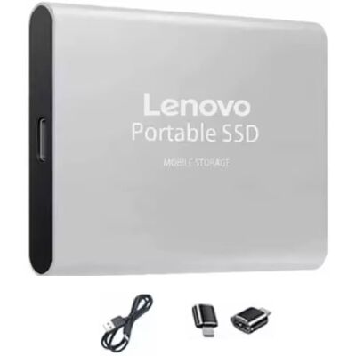 Lenovo Externe SSD Kaart - USB Harde Schijf - 2 TB - Geheugen Kaart voor PC / Laptop - Zilver Lenovo Externe SSD Kaart - USB Harde Schijf - 2 TB - Geheugen Kaart voor PC / Laptop - Zilver