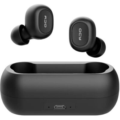 QCY T1C Draadloze Bluetooth 5.0 Oortjes Ear Wireless Buds Earphones Earbuds Oortelefoon Zwart - Helder Geluid QCY T1C Draadloze Bluetooth 5.0 Oortjes Ear Wireless Buds Earphones Earbuds Oortelefoon Zwart - Helder Geluid
